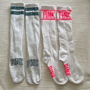 Victoria’s Secret PINK high white socks